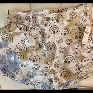 NWT Anthropologie Hannah Leathers high waisted denim shorts